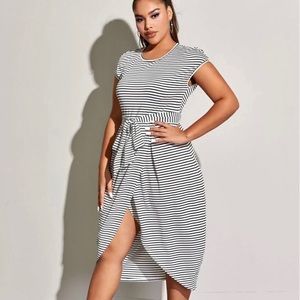 SHEIN Tulip Hem Striped Dress